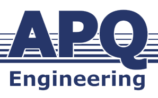 APQ Engineering logo in blue